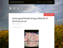 Tablet Screenshot of chrisandkrista.org